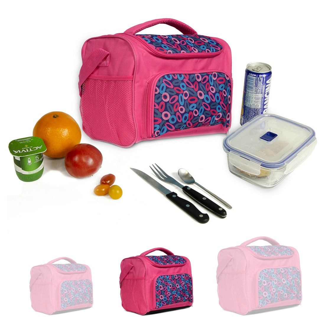 Lunch Box Fushia isotherme - Modèle intermédiaire