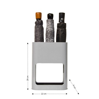 Porte-parapluie gris pour 4 parapluies