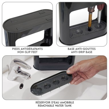 Porte-parapluie noir pour 4 parapluies