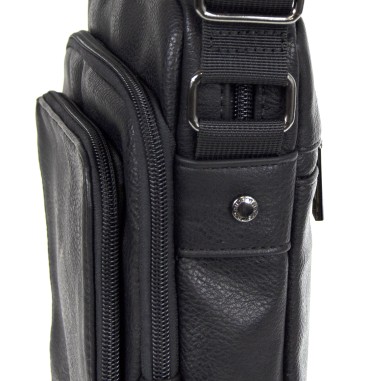 Nael - Sacoche Urban Chic Noire pour Homme 