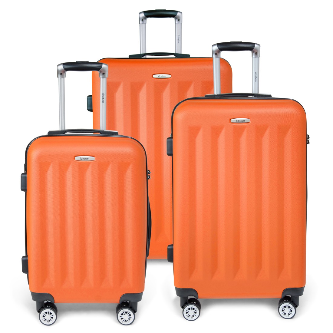 Moscou - Set de 3 valises rigides coque ABS Orange