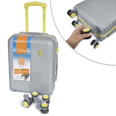 SET DE 4 VALISES ABS BICOLORE