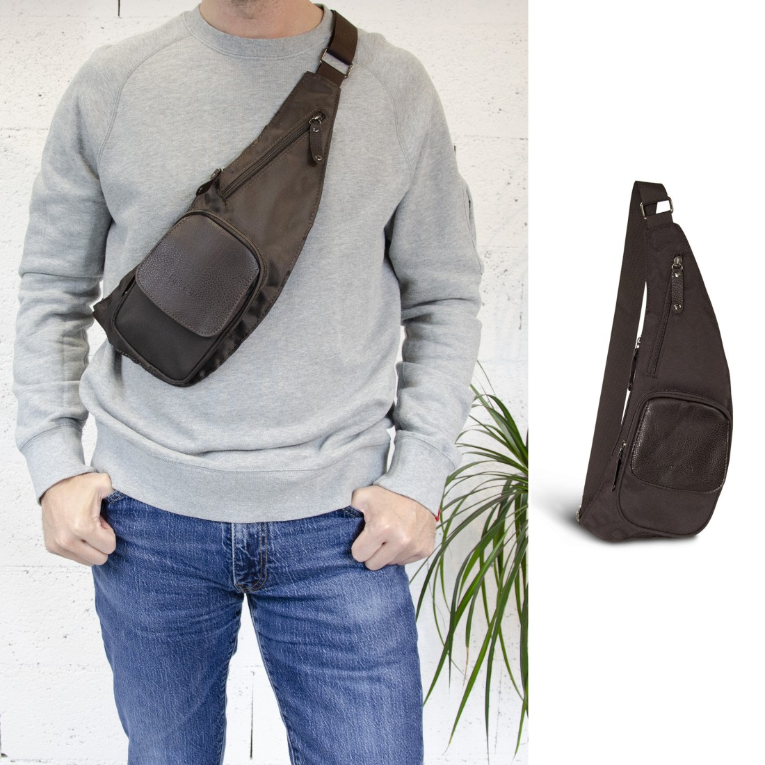 HOLSTER TEXTILE MARRON