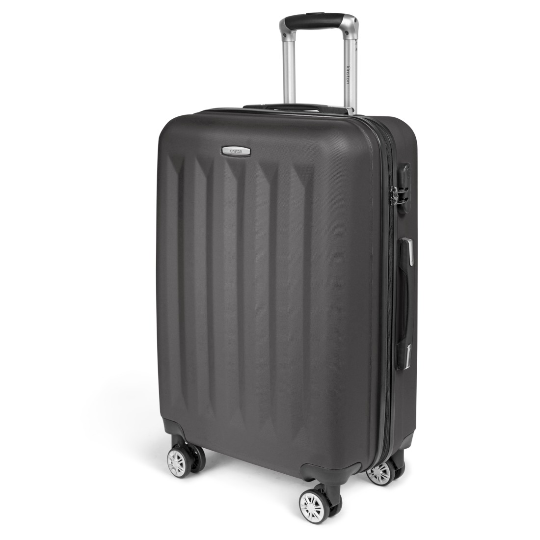 Moscou - Set de 3 valises rigides coque ABS Gris foncé