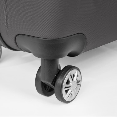 Moscou - Set de 3 valises rigides coque ABS Gris foncé