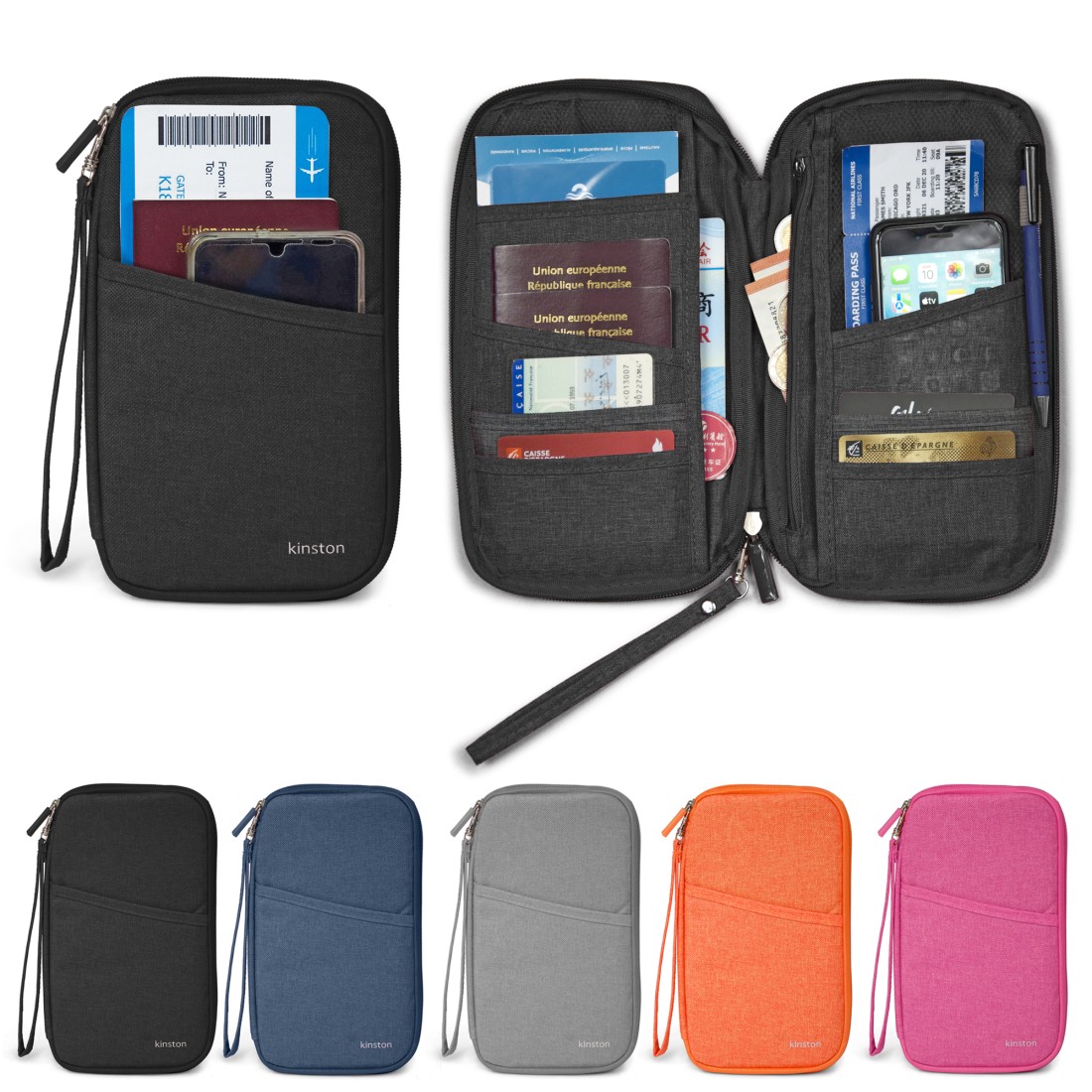 ORGANISATEUR PAPIER DE VOYAGE TEXTILE