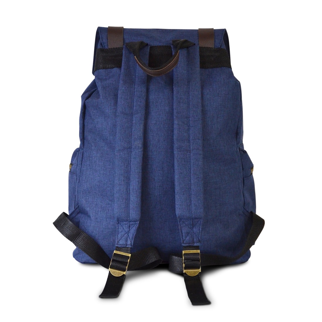 Sac à dos en textile vintage Bleu