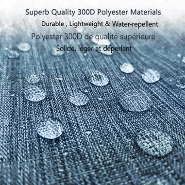 Vanity- trousse de toilette à pendre -bleu chiné