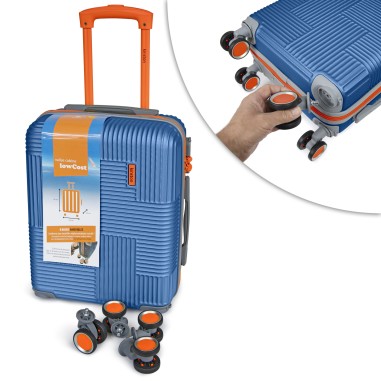 SET DE 4 VALISES ABS BICOLORE