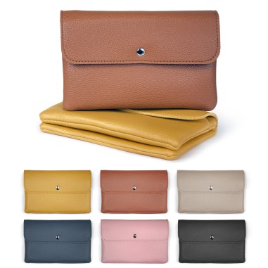 PORTE MONNAIE/CARTE ZIPPE FERMETURE PRESSION SOUPLE