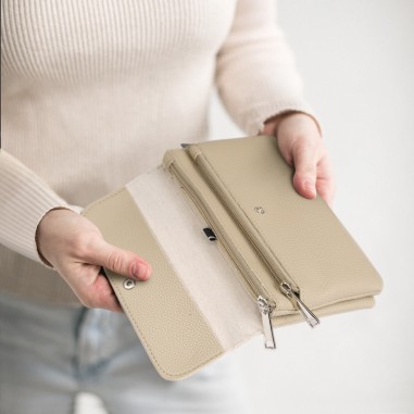 PORTE MONNAIE/CARTE ZIPPE FERMETURE PRESSION SOUPLE