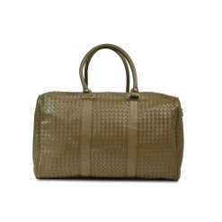 Sac week-end tressé Kaki