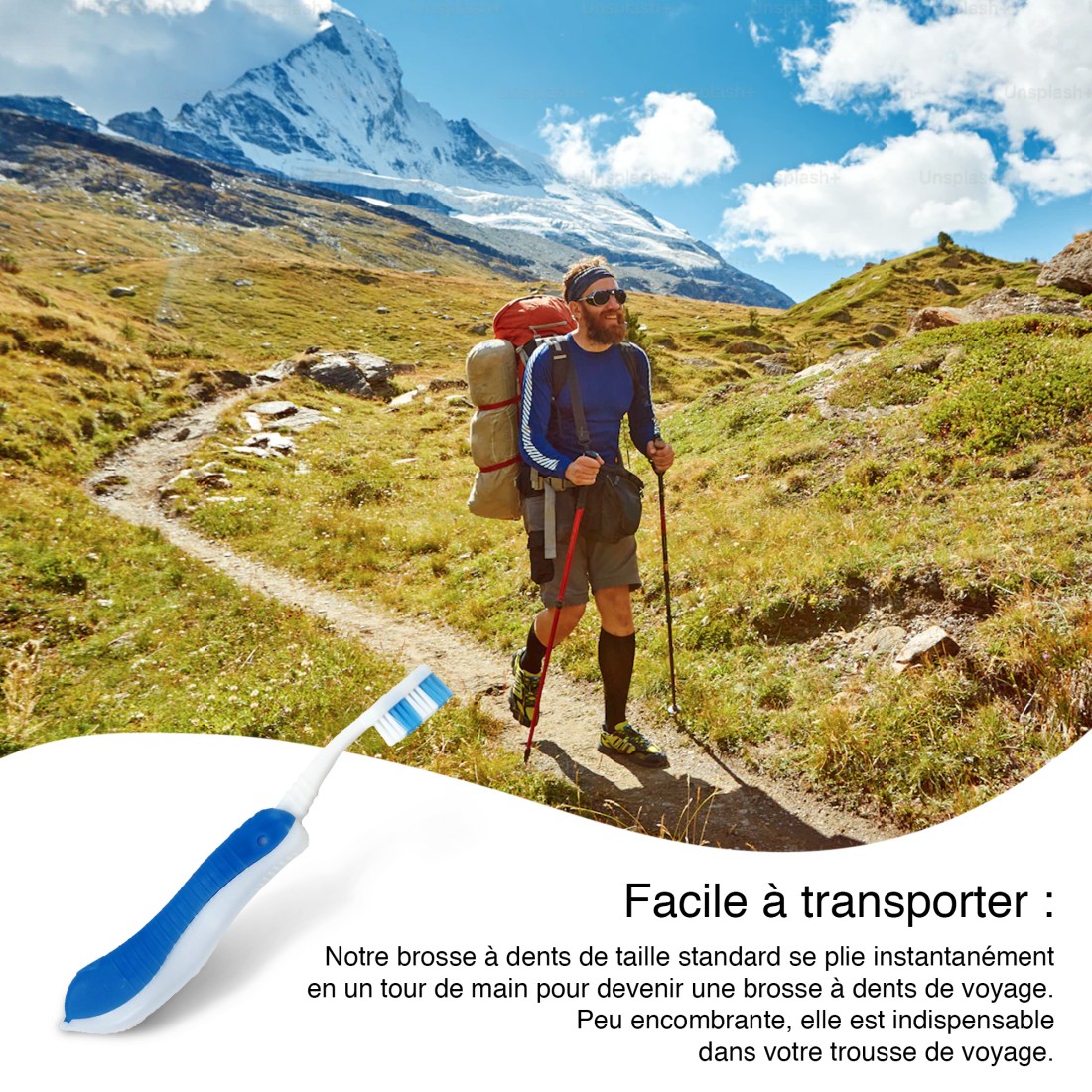 ENSEMBLE 4 BROSSES A DENT PLIABLE CLASSIQUE