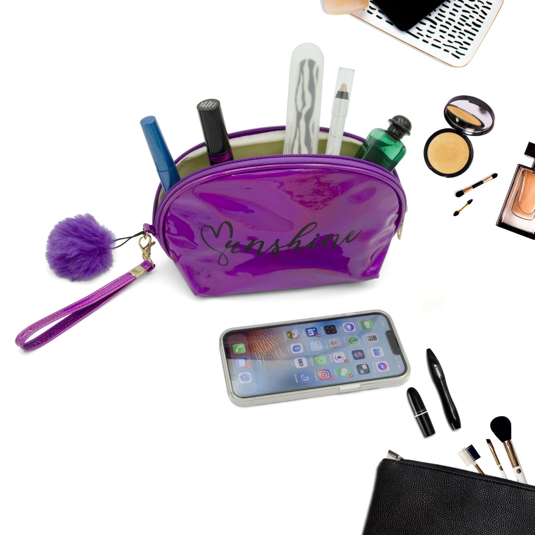 Trousse toilette violette