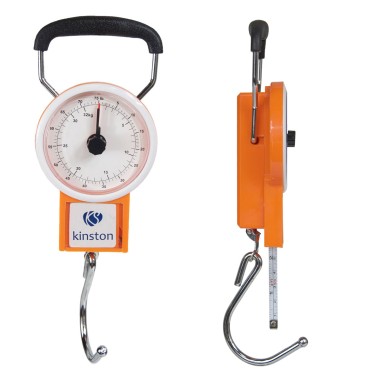 Pèse bagage mécanique avec témoin de charge et mètre ruban intégré