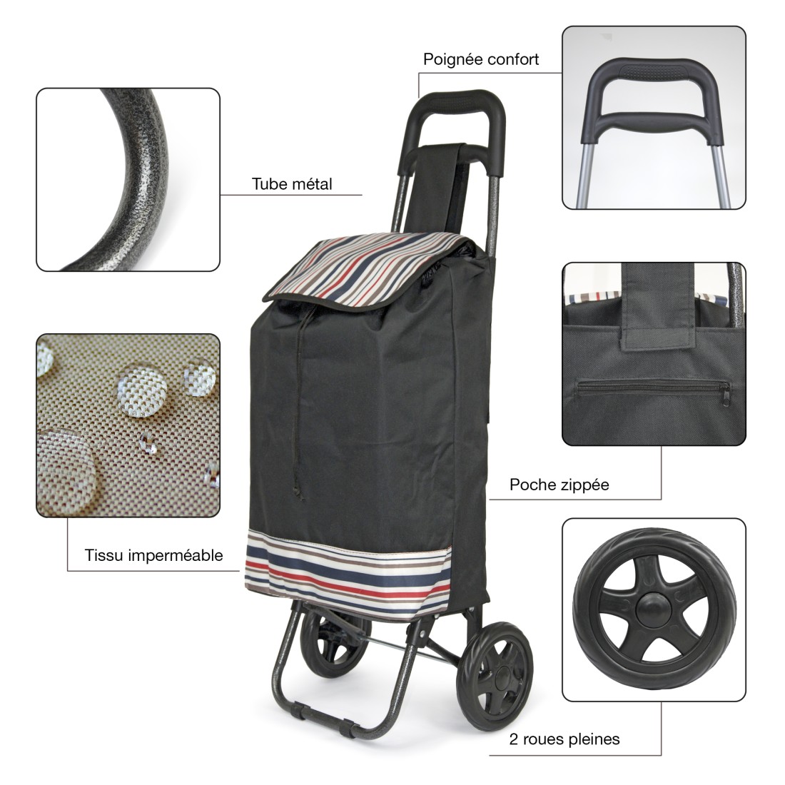 CHARIOT DE COURSE / DIABLE + TENDEURS