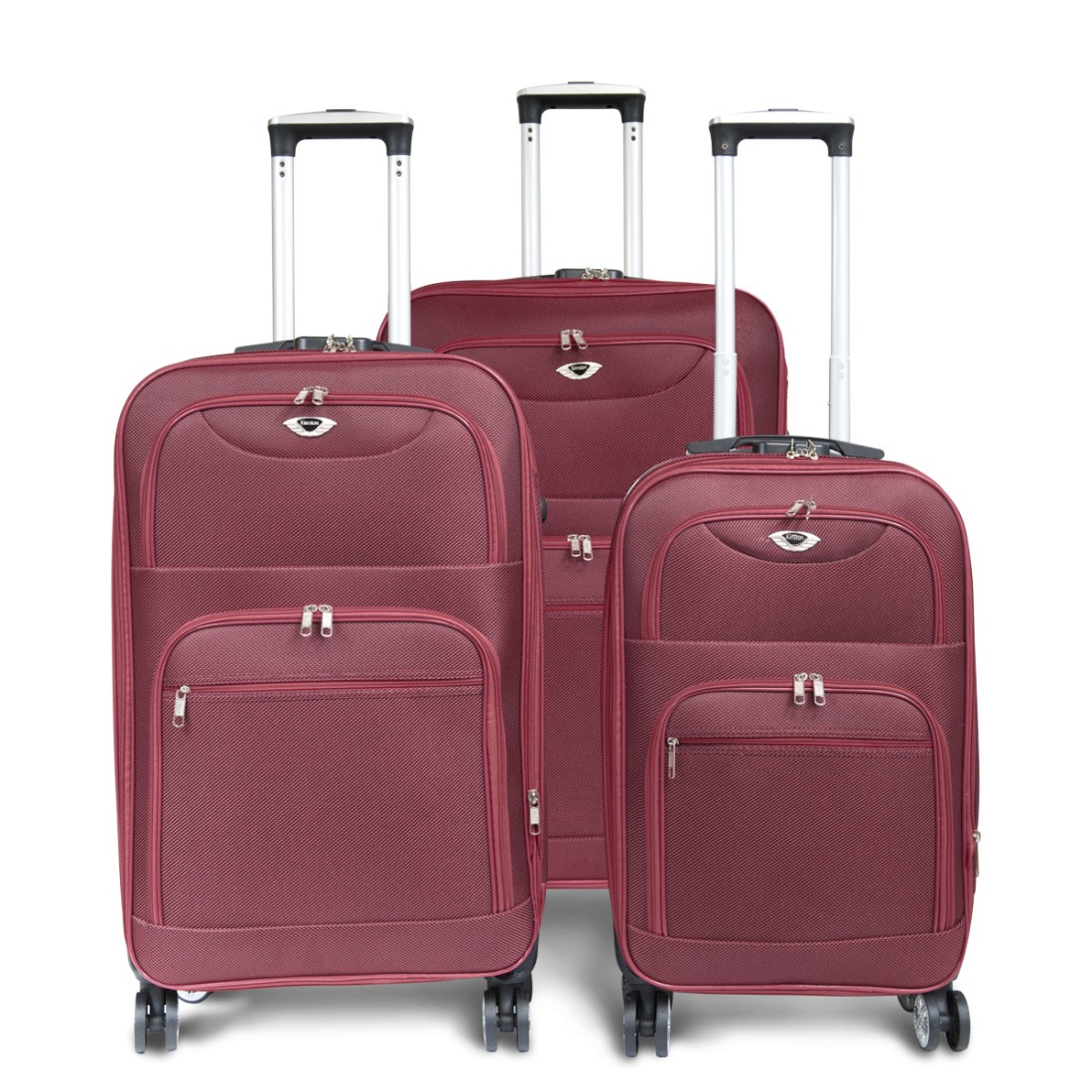 SET DE 3 VALISES TEXTILE