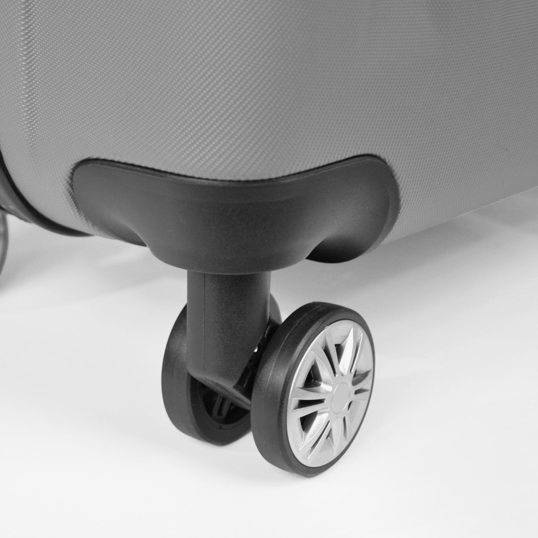 Moscou - Set de 3 valises rigides coque ABS Gris clair