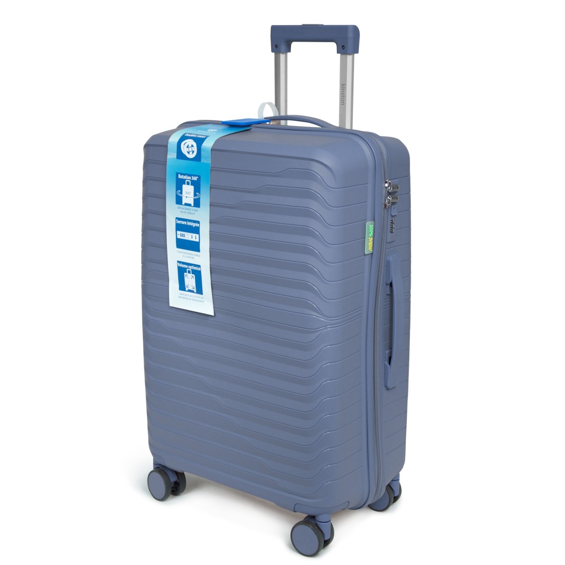 SET DE 3 VALISES PP 8 ROUES