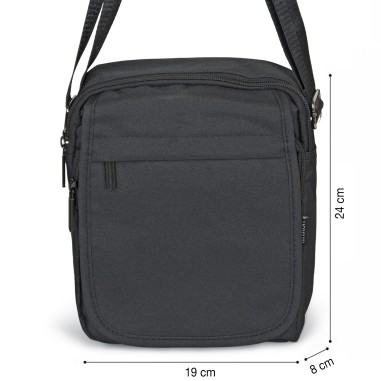 Sacoche Army Now Homme Textile Noire