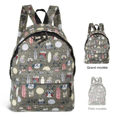 SAC A DOS TEXTILE IMPRIME