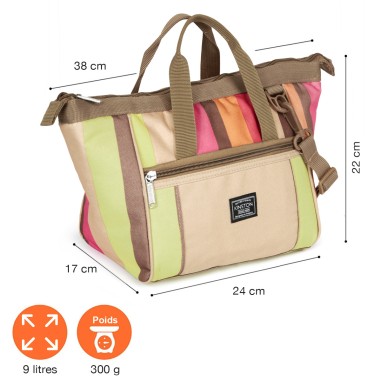 SAC ISOTHERME RAYE PETIT MODELE