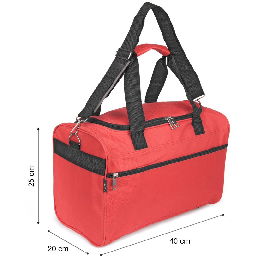 SAC VOYAGE LOW COST TEXTILE PETIT MODELE ( rouge)
