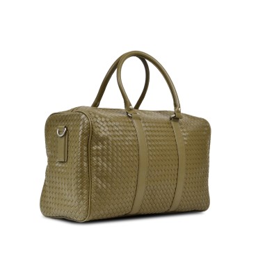 Sac week-end tressé Kaki