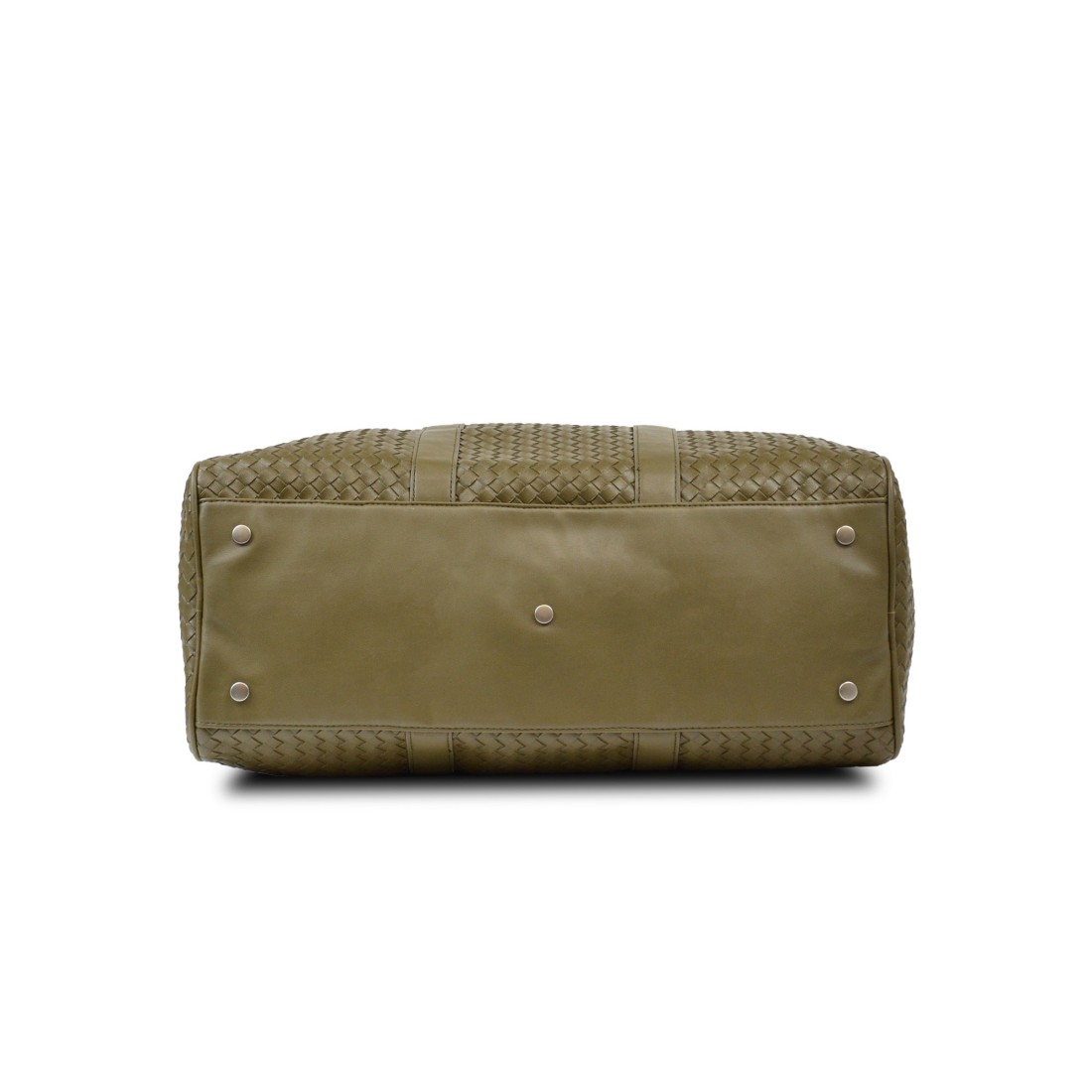 Sac week-end tressé Kaki