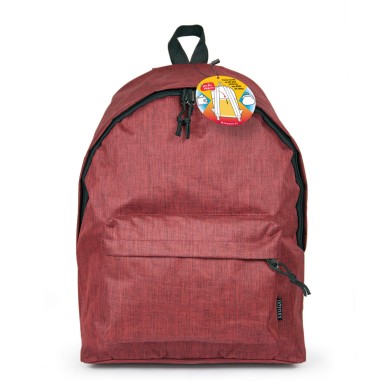 Sac à dos unisexe en Textile rouge de marque Kinston