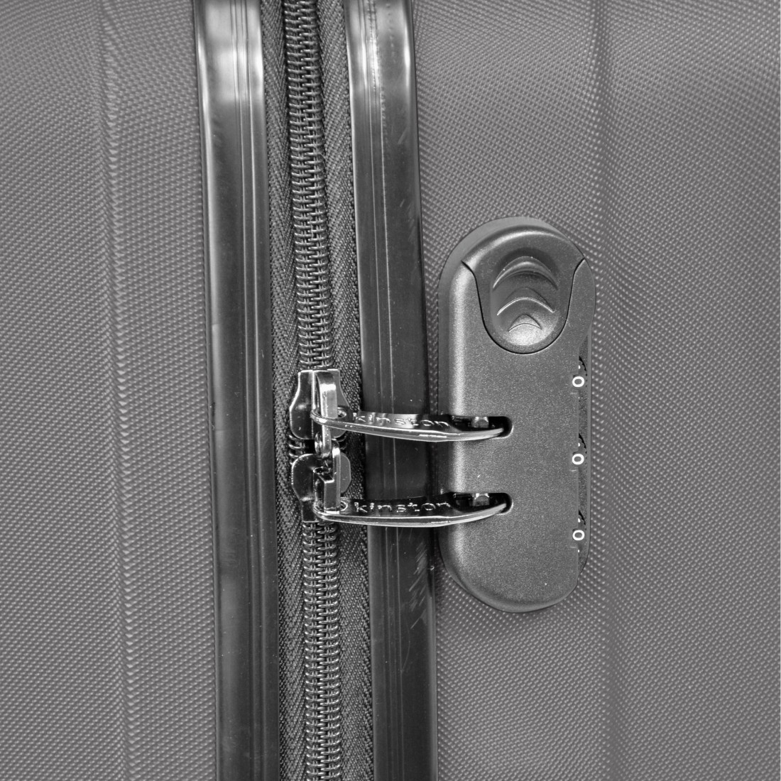 Moscou - Set de 3 valises rigides coque ABS Gris foncé