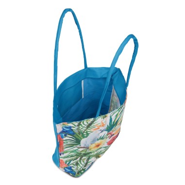 SAC PLAGE TEXTILE BLEU