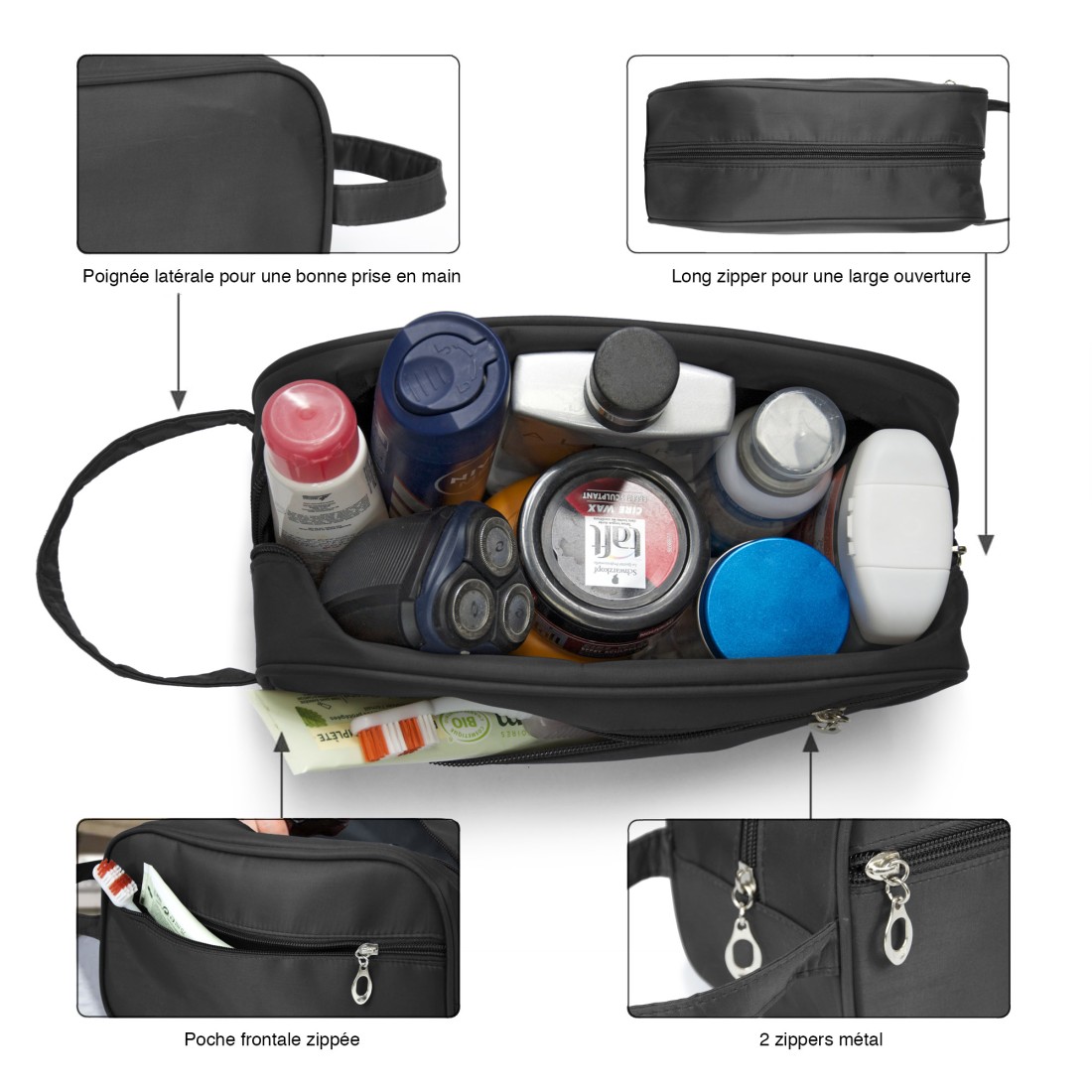 TROUSSE DE TOILETTE TEXTILE