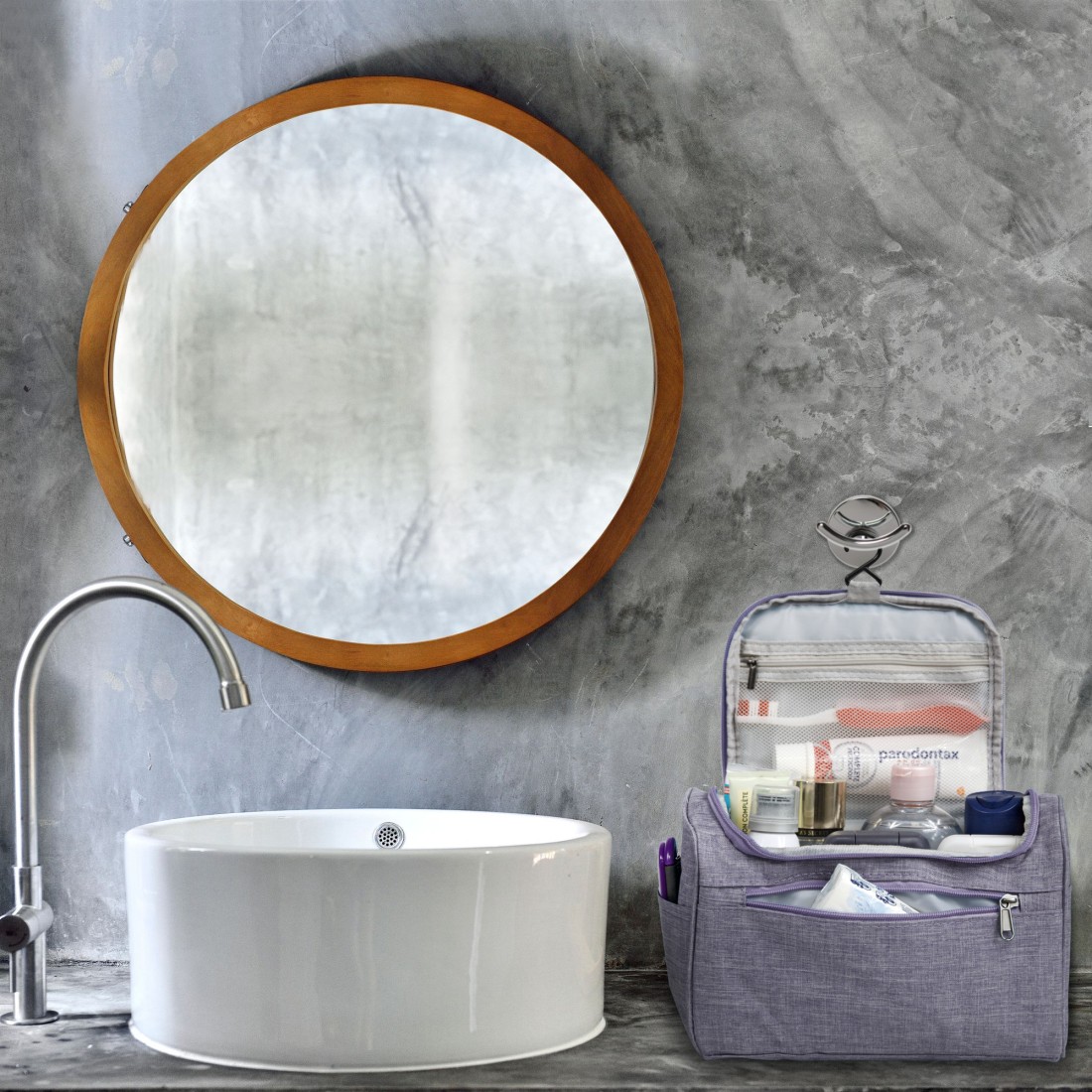 Vanity- trousse de toilette à pendre - violet