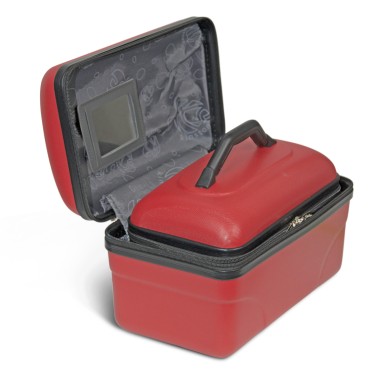 CONSTANCE - SET DE 2 VANITYS RIGIDES COQUE ABS - ROUGE