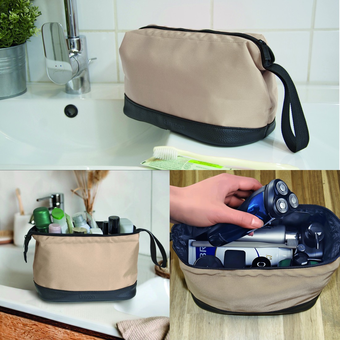TROUSSE DE TOILETTE TEXTILE IMPRIME