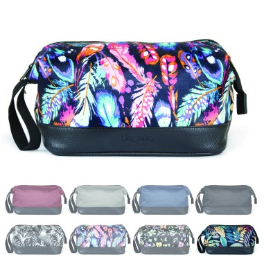 TROUSSE DE TOILETTE TEXTILE IMPRIME