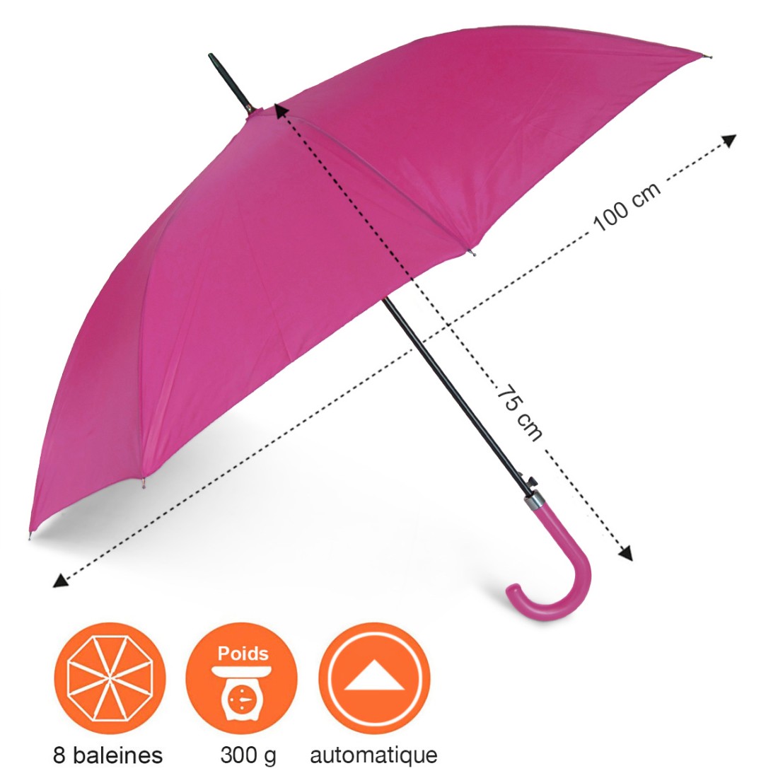 PARAPLUIE CANNE AUTOMATIQUE