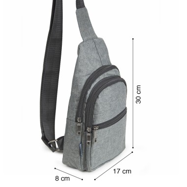 Sacoche Holster Homme Grise