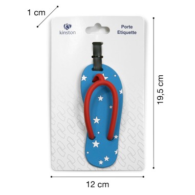 PORTE ETIQUETTE POUR BAGAGE 12 FORMES ASSORTIES