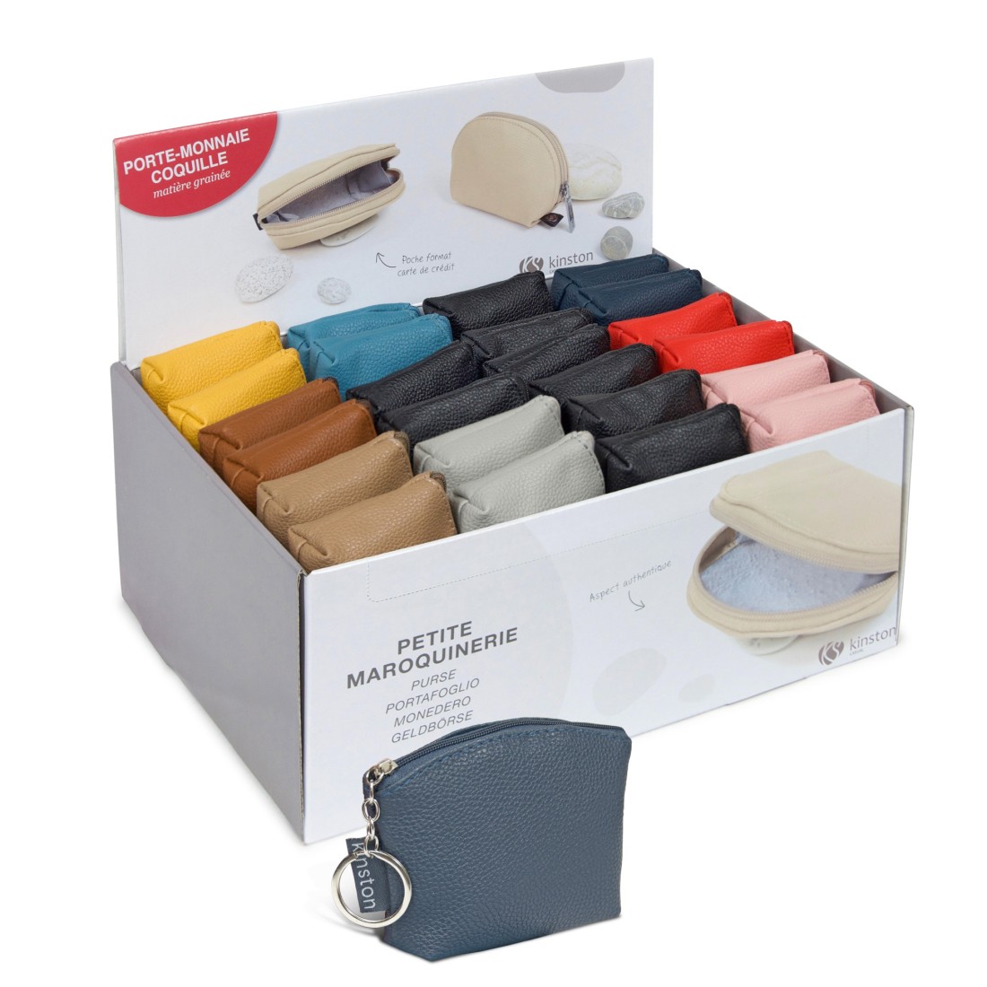 PRESENTOIR CARTON PORTE MONNAIE ASSORTIS