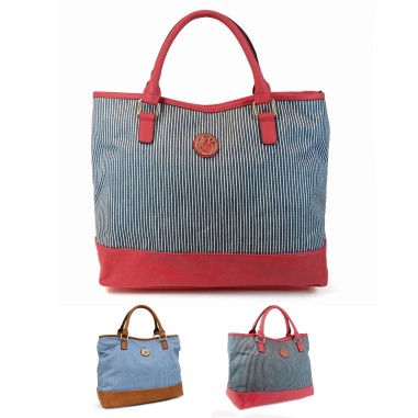 001 - SAC SHOPPING TEXTILE PORTEE TRAVERS BANDOULIERE REGLABLE 