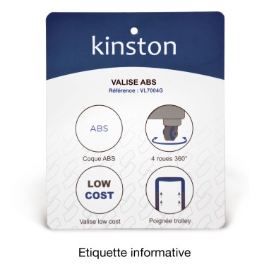 AUSTIN - VALISE CABINE NOIR ABS LOW COST