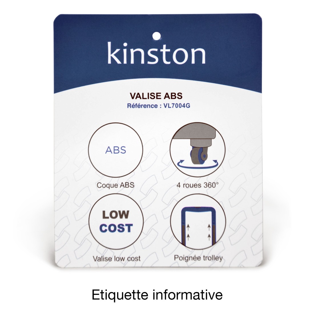 AUSTIN - VALISE CABINE NOIR ABS LOW COST