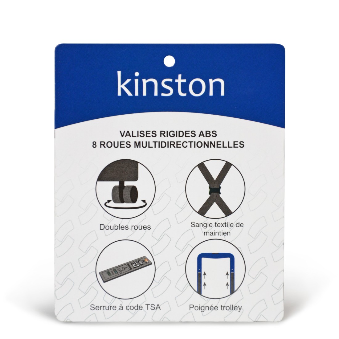SET DE 3 VALISES ABS - CODE TSA