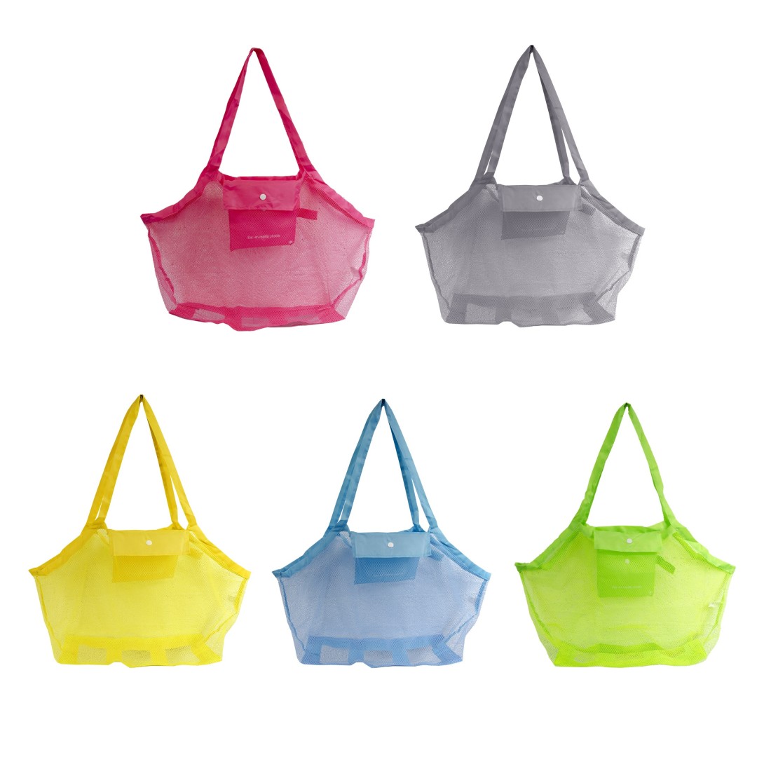 SAC DE RANGEMENT EN MAILLE FILET POUR JOUET DE PLAGE