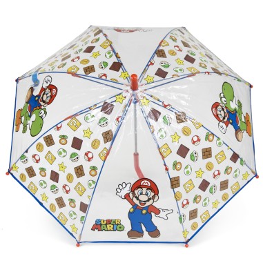 PARAPLUIE TRANSPARENT MARIO