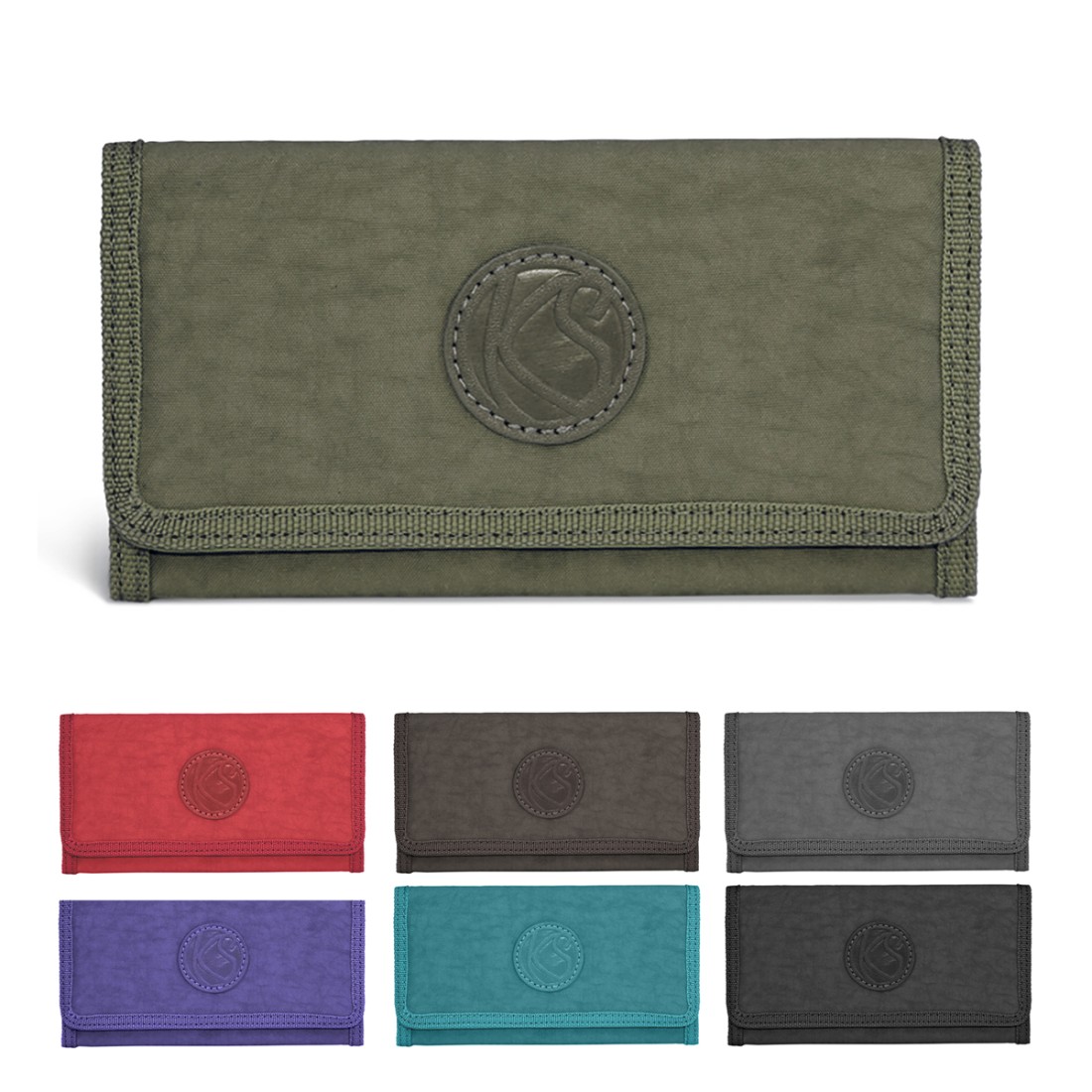 COMPAGNON 2 VOLETS POLYESTER FROISSÉ - ASSORTIMENTS 7 COULEURS