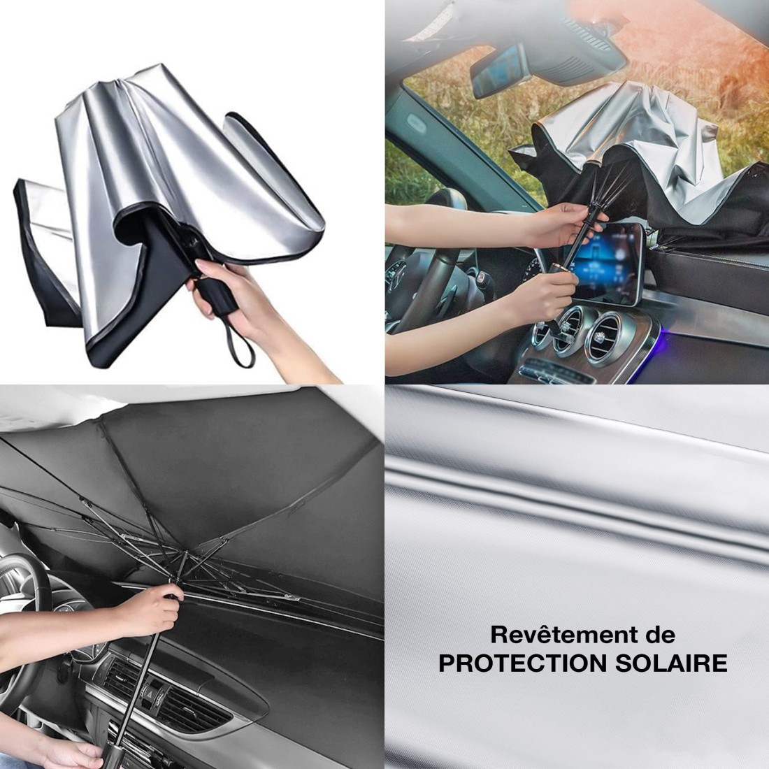 PARAPLUIE UV - PARASOL VOITURE STANDARD