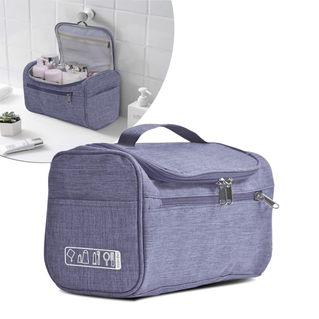 Vanity- trousse de toilette à pendre - violet